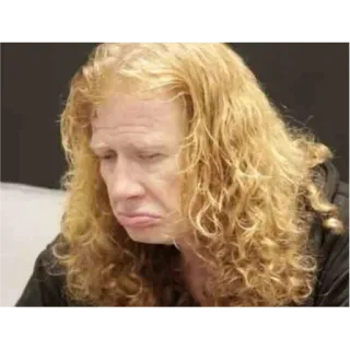 😞 Dave Mustaine dave mustaine, musicien, métal, Megadeth, groupe whatsapp sticker
