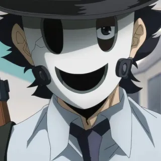 🚬 anime, mask, gun, violence, sniper mask telegram sticker
