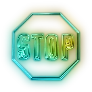 ✋ STOP stop sign, warning, road sign, traffic, danger telegram sticker