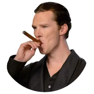 🚬 person, cigar, smoking, man, portrait, actor telegram sticker