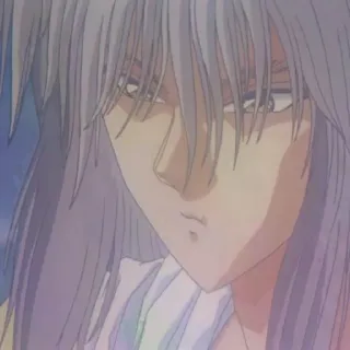 👀 Yusuke Urameshi Yu Yu Hakusho Аниме, Персонаж, Седые Волосы, Yu Yu Hakusho telegram sticker
