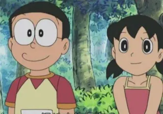 💖 Nobita Doraemon Anime, Kinder, Cartoon, Freundschaft, Kind whatsapp sticker