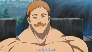 🔥 Escanor Seven Deadly Sins Che impudenza. Эсканор, Семь смертных грехов, Аниме, Манга, Высокомерный, Усы telegram sticker