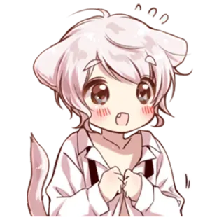 🙊 Anime, Chibi, Gato, Lindo, Kawaii, Manga whatsapp sticker