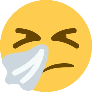 🤧 emoji, sick, sad, ill, tissue, sneeze telegram sticker