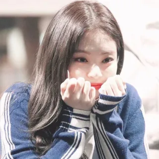 ➖ donna, ragazza, ritratto, carina, sorridente, coreana, maglione telegram sticker