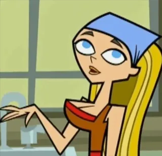 🙄 Lindsay Total Drama Мультфильм, Анимация, Персонаж, Линдси, Total Drama telegram sticker