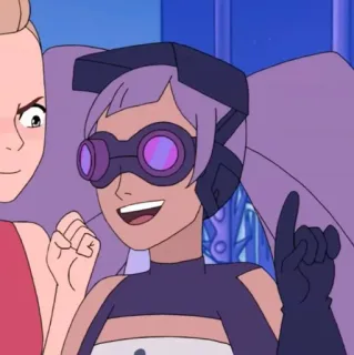🛠 Entrapta She-Ra and the Princesses of Power cartoon, animated, character, Entrapta, She-Ra, science, purple telegram sticker