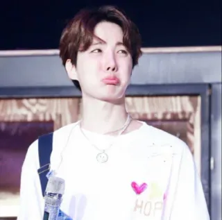 🥺 HOPE persona, cantante, uomo, kpop, celebrità, jhope telegram sticker