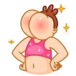 🍑 Dibujos animados, Culo, Ofensivo, Grosero, Personaje telegram sticker