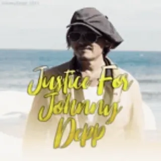 😏 Johnny Depp Justice for Johnny Depp 约翰尼·德普, 演员, 正义, 支持 whatsapp sticker
