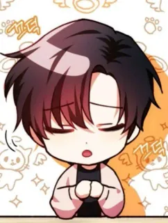 😞 덕 Chibi, Cartoni animati, Angelo, Kawaii, Carino, Manga, Anime telegram sticker