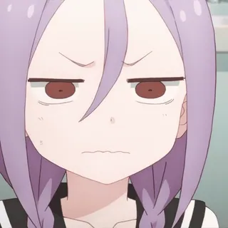 😮‍💨 アニメ, 女の子, 可愛い, 表情, 気分, 漫画, ポートレート telegram sticker