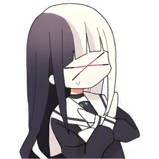 👎 Anime, Manga, Personaggio, Kawaii, Carino, Adesivo telegram sticker