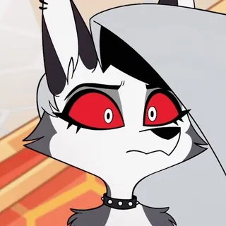 😑 Loona Helluva Boss Loona, Helluva Boss, ヘルハウンド, アニメ, 漫画 telegram sticker
