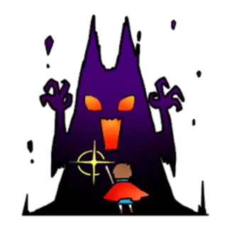 👻 monster, shadow, child, adventure, magic, supernatural telegram sticker