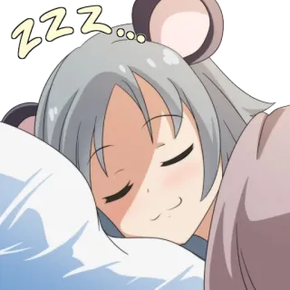 😴 ZZZ... tidur, anime, zzz, mengantuk, imut, kartun telegram sticker
