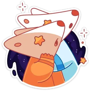 🤩 astronaut, weltraum, sterne, mond, comic, niedlich, rakete telegram sticker