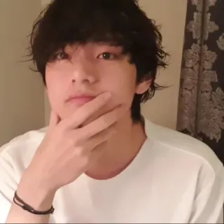 🧸 homme, visage, portrait, kpop, v, mâle, personne telegram sticker