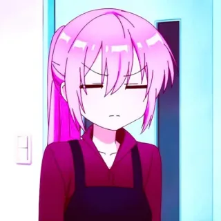 📎 Anime, Mädchen, Süß, Manga, Rosa Haare telegram sticker