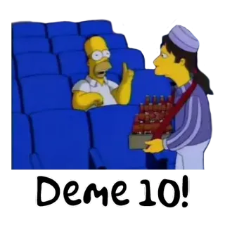 ☝️ Homer Simpson The Simpsons Deme RO! i simpson, cartoni animati, homer, demero, spagnolo telegram sticker