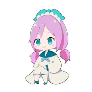 🙂 Anime, Chibi, Słodkie, Kreskówka whatsapp sticker