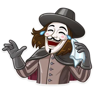 Guy Fawkes whatsapp stickers