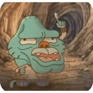👎 Gumball Watterson The Amazing World of Gumball whatsapp sticker