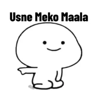 🥲 Usne Meko Maala telegram sticker