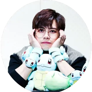 🤗 squirtle, pokemon, gafas, peluche, hombre telegram sticker