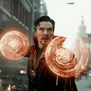 💥 Doctor Strange Marvel, Doctor Strange, Magia, Stregone, Benedict Cumberbatch, Supereroe telegram sticker
