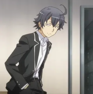 😐 Hachiman Hikigaya My Teen Romantic Comedy SNAFU Anime, Personaggio, Adolescente, Maschio, Hikigaya, Hachiman, SNAFU telegram sticker