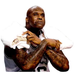 😰 Shaquille O'Neal shaq, shaquille o'neal, cestista, nba telegram sticker
