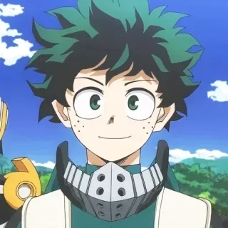 🙂 Izuku Midoriya My Hero Academia Anime, My Hero Academia, Deku, Izuku Midoriya, Manga telegram sticker