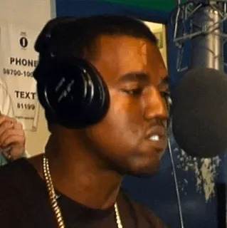 🧪 Kanye West PHONE
08700-100
TEXT
81199 rapper, musician, singer, microphone, earphones whatsapp sticker
