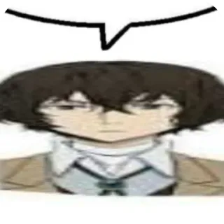 🤨 Osamu Dazai Bungou Stray Dogs アニメ, 漫画, 太宰, 太宰治, 文豪ストレイドッグス telegram sticker