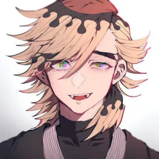 ⛓️ Douma Demon Slayer Anime, Demon Slayer, Douma, Obere Mond Zwei, Dämon, Manga telegram sticker