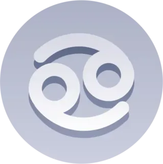 😌 astrologi, zodiak, cancer, tanda zodiak, horoskop telegram sticker