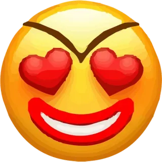 😠 Emoji, Liebe, Böse, Herzaugen, Smiley whatsapp sticker