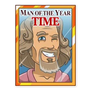 The Dude telegram stickers