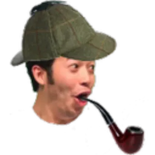 😮 Twitch, Emotes, Detetive, Cachimbo, Surpresa whatsapp sticker
