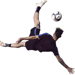 🤸‍♂️ サッカー, フットボール, スポーツ, アスリート, キック, ボール, アクション telegram sticker