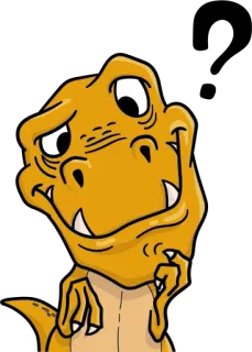 🤨 Dinosaurier, Cartoon, Tier, Reptil, Lustig whatsapp sticker