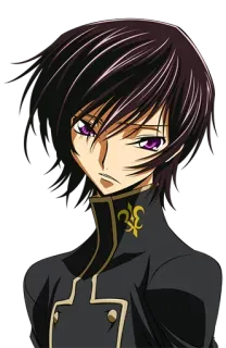 😶 Lelouch Lamperouge Code Geass Anime, Karakter, Lelouch, Code Geass telegram sticker