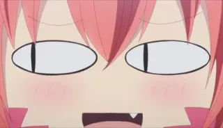 👀 anime, cartoon, face, expression, funny telegram sticker