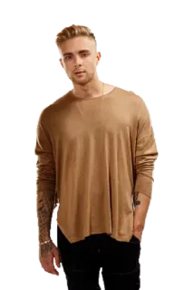 😶 uomo, modello, moda, abbigliamento, manica lunga, casual, stile telegram sticker