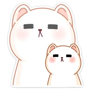😐 медведь, милый, животное, мультфильм, каваий, стикер telegram sticker