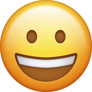😃 emoji, smile, happy, face, smiley whatsapp sticker