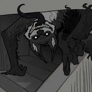 👹 monster, creature, horror, scary, fantasy, dark telegram sticker