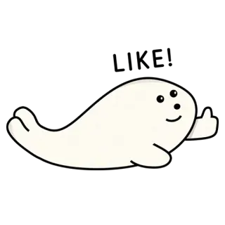 👍 foca, cartoni animati, dito medio, offensivo, gesto, animale whatsapp sticker
